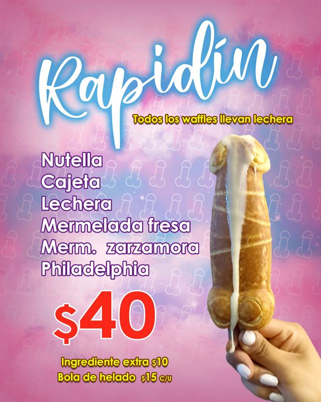 Menú Waffles de Nepe - Rapidin